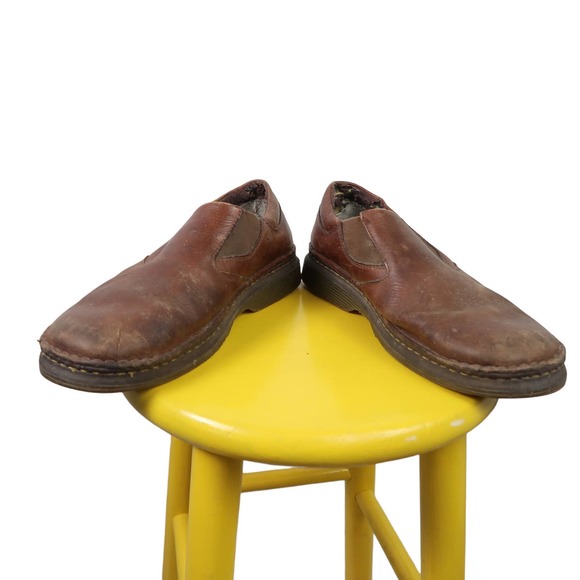 Dr. Martens Men's Orson Slip On Loafer Shoes Brown Leather 11 - Picture 3 of 7